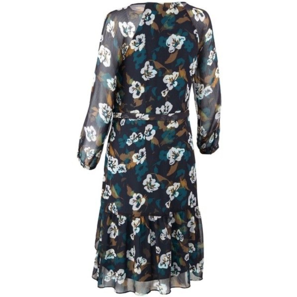 CAbi Pirouette Floral Semi-Sheer Long Sleeve Tiered Dress Style 3460, Size Small - Picture 6 of 14